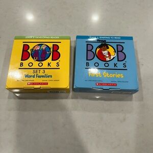 Scholastic Bob Books Set 3 and First Stories - Yellow and Blue